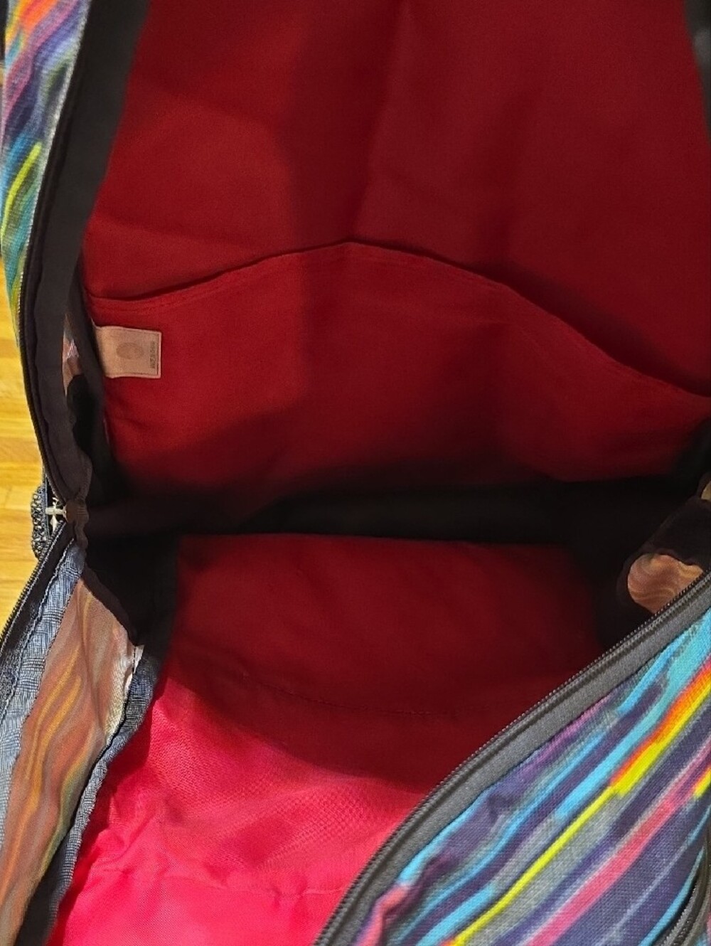 adidas Multicolor Striped Backpack with Black Base - Picture 5 of 10